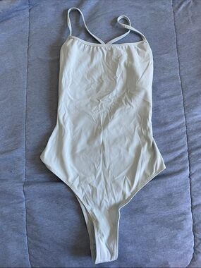 Garage Light Blue Bodysuit with Cross-back Straps